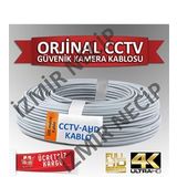 Cctv Kamera Güvenlik Sistemleri Kablosu 100 M 0,22Mm 2+1 Kablo