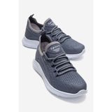 CCWAY AYAKKABI Yan Çizgili Triko Kadın Spor Ayakkabı İNDİGO BEYAZ