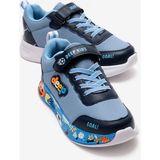 Ccway Çocuk Anorak Resimli Cırtlı Spor Ayakkabı 26-30 Laci Mavi - 0 - Siyah