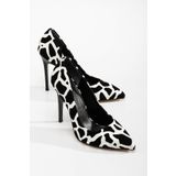 Ccway Kadın Stiletto Zebra