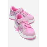 Ccway Resimli Simli Anorak Çocuk Spor Ayakkabı 26-30 Pembe - 0 - Siyah