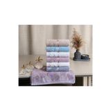 CD COTTON DREAM %100 Pamuk 6’lı Kısmi Kadife Kalp Desen Mutfak Havlusu