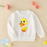 Cda Premium Tatlı Civciv Unisex Çocuk Sweatshirt - 001-Beyaz - 3 - 4 Yaş