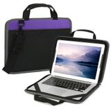 CDBXPRG Laptop Kılıfı Kılıfı 13-14 inç, HP için Darbeye Dayanıklı Bilgisayar Kapağı, MacBook Air/MacBook Pro, Dell, Lenovo, Chromebook Mor için Koruyucu Dizüstü Bilgisayar Omuz Çantası