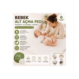 CDE Abso Bebek Alt Açma Pedi 85x90 cm Sıvı Geçirmez Yıkanabilir Alt Değiştirme Örtüsü