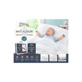 CDE Full Care Premium Anti Alerjik Bebek Uyku Seti %100 Pamuklu Sıvı Geçirmez Yatak Yorgan Yastık Koruyucu