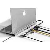 CDG-CNV80 Type-C To 10IN1 Macbook Notebook Port Çoklayıcı (3xusb 3.0+Hdmı+Usb 3.1 Type-C + RJ45 +