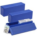 CDOKY Bozuk Para Saklama Kutuları, 3 Paket 20 Yuvalı Bozuk Para Tutucu Organizatör Kutuları, 60 Madeni Para Plakası için Plastik Madeni Para Saklama Kutuları Seti, PCGS NGC PMGab Madeni Para Tutucuları ile
