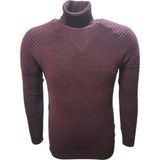 Ce-Ce 3508 Erkek Basic Tam Balıkçı Yaka Boğazlı Kazak - Bordo - XL