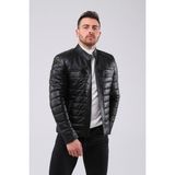 CE-YIL Erkek Deri Spor Mont - XS - Siyah