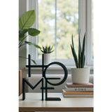Ceatly Home Dekor Yazısı Modern Ev Aksesuarı – Minimalist Masa Üstü Dekor, Siyah Home Yazı Obje
