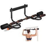CEAYUN Kapı için barfiks çubuğu, taşınabilir barfiks çubuğu, ev, vidasız, çok fonksiyonlu daldırma çubuğu, fitness, kapı egzersiz ekipmanı, vücut spor salonu sistemi egzersiz aleti (koruyucu süngerli)