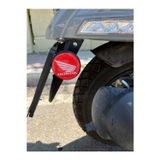Cebeci Oto Honda Kırmızı Beyaz Çizgili Damla Etiket 5X5 2Li Motor Aksesuarı Etiket Sticker Reflektör Uyumlu