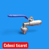 Cebeci Ticaret Kollu Küresel Bahçe Musluğu Nikel Kaplama Pirinç | Hortum Bağlantı Rekorlu, Dış Mekan Kullanımı, Balkon ve Çamaşır Makinesi, Paslanmaz Nikel Kaplama, Vidalı Bağlantı