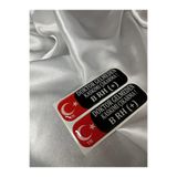 CEBECİOTO B RH (+) KAN GRUBU DAMLA ETİKET 8X2,5 AY YILDIZ TR (DOKTOR GELMEDEN KASKIMI ÇIKARMA) BİLGİLENDİRİCİ ETİKET MOTOR STİCKER