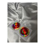 CEBECİOTO HOLOGRAM TÜRKİYE AY YILDIZ YENİ MODEL Damla Etiket 5x5 2li Motor Aksesuarı Etiket Sticker Reflektör Uyumlu