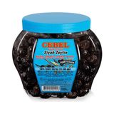Cebel 1000 gr Pet Ambalajda Orta Taneli Siyah Zeytin Doğal ve Lezzetli