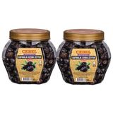 Cebel Lezzet Paketi Cebel Siyah Zeytin 1000 gr Pet (Çok Iri) (L-M | 231-290) (2 Adet 1000 Gr) - 2 kg