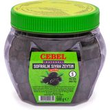 Cebel Sofralık Siyah Zeytin 291-320 Kalibre 500 gr Pet Doğal ve Zengin Aroma