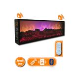 Cebese Elektrikli Şömine 100 X 31.5 X 16 Cm Bluetooth Ses Sistemli Uzakt