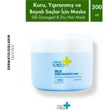 Cecemed İpek Proteinli Saç Maskesi 200 ml – Kuru ve Yıpranmış Saçlar İçin Kinoa Sütü ve Hindistan Cevizi Yağı ile Onarıcı Haftalık Bakım