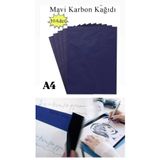 ÇEÇEN HOME (10 Adet) A4 Mavi Karbon Kağıdı, Mavi Kopya Kağıdı Transfer Kağıdı Renkli Kopyalama Kağıdı (21x29cm)