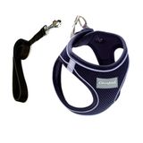 Cecepet Cool Walk Air Mesh Lacivert Köpek Göğüs Tasması Large