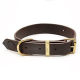 CecePet Mihos Handmade Deri Köpek Tasması Kahverengi M (36-45CM) Cl-Mı-Br-M