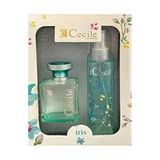 Cecile Iris EDT Kadın Parfüm ve Body Mist Seti 100 ml ve 150 ml Ferahlatıcı Koku