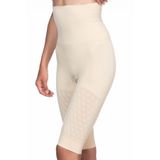 Cecimer 1 Beden Küçülten 2015 Kadın Double Uzun Paça Korse Ten, Bej, 2XL