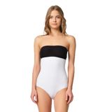 Cecimer 1 Beden Küçülten 2080 Kadın Seamless Agraflı Slip Korse Beyaz, Beyaz, 2XL