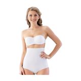 Cecimer 1 Beden Küçülten 2813 Iz Yapmaz Mide Toparlayıcı Slip Korse Beyaz, Beyaz, 2XL