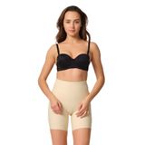 Cecimer 1 Beden Küçülten 2816 Iz Yapmaz Toparlayıcı Boxer Korse Ten, Bej, 2XL