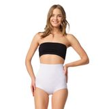 Cecimer 1 Beden Küçülten 2842 Dantelli Yüksel Bel Slip Korse, Siyah, 2XL
