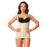 Cecimer 1 Beden Küçülten 2916 Kadın Karyoka Destekli Agraflı Atlet Korse Beyaz, Beyaz, 2XL