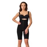 Cecimer 1 Beden Küçülten Agraflı Yelek Formlu Karyoka Destekli Body Korse Siyah, Siyah, 2XL
