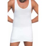 Cecimer 1 Beden Küçülten Beyaz E1002 U Yaka Erkek Korse Atlet, Beyaz, 2XL