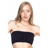 Cecimer 1 Beden Küçülten Dikişsiz Pedli Straplez Büstiyer 4022, Beyaz, S