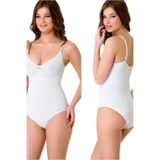 Cecimer 1 Beden Küçülten Dikişsiz Slip Boy Kadın Korse 2012 M, Beyaz, 2XL