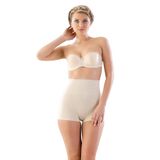 Cecimer 1 Beden Küçülten Hamile Toparlayıcı Pantolon Double Boxer Lohusa Korse Ten, Bej, L