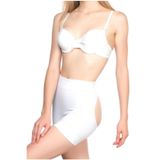 Cecimer 1 Beden Küçülten Kadın Beyaz Antiselülit Kalça Açık Boxer Korse 2034b, Siyah, XL