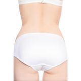 Cecimer 1 Beden Küçülten Kadın Beyaz Slip Pop Up Külot Korse, Beyaz, 2XL