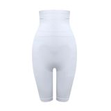 Cecimer 1 Beden Küçülten Kadın Beyaz Uzun Paça Çift Kat Boxer Korse 2044, Beyaz, 2XL