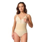 Cecimer 1 Beden Küçülten Kadın Body Emzirme Korsesi, Bej, XL