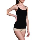 Cecimer 1 Beden Küçülten Kadın Seamless Ince Askılı Atlet Korse 5020 Siyah, Siyah, 2XL