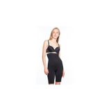 Cecimer 1 Beden Küçülten Kadın Siyah Dikişsiz Uzun Paçalı Boxer Korse, Siyah, 2XL
