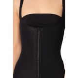 Cecimer 1 Beden Küçülten Kadın Siyah Göğüs Altı Balen Destekli Atlet Korse 2946, Turuncu, 2XL