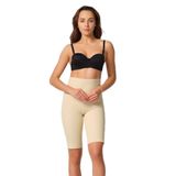 Cecimer 1 Beden Küçülten Kadın Ten Renk Karyoka Destekli Paçalı Korse 2923, Bej, 2XL