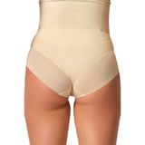 Cecimer 1 Beden Küçülten Kadın Ten Tül Karyokalı Lazer Slip Korse 2945t, Bej, 2XL