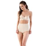 Cecimer 1 Beden Küçülten Karın Toparlayıcı Çiftkat Lazer Kesim Külot Korse Ten 2819t, Bej, 2XL